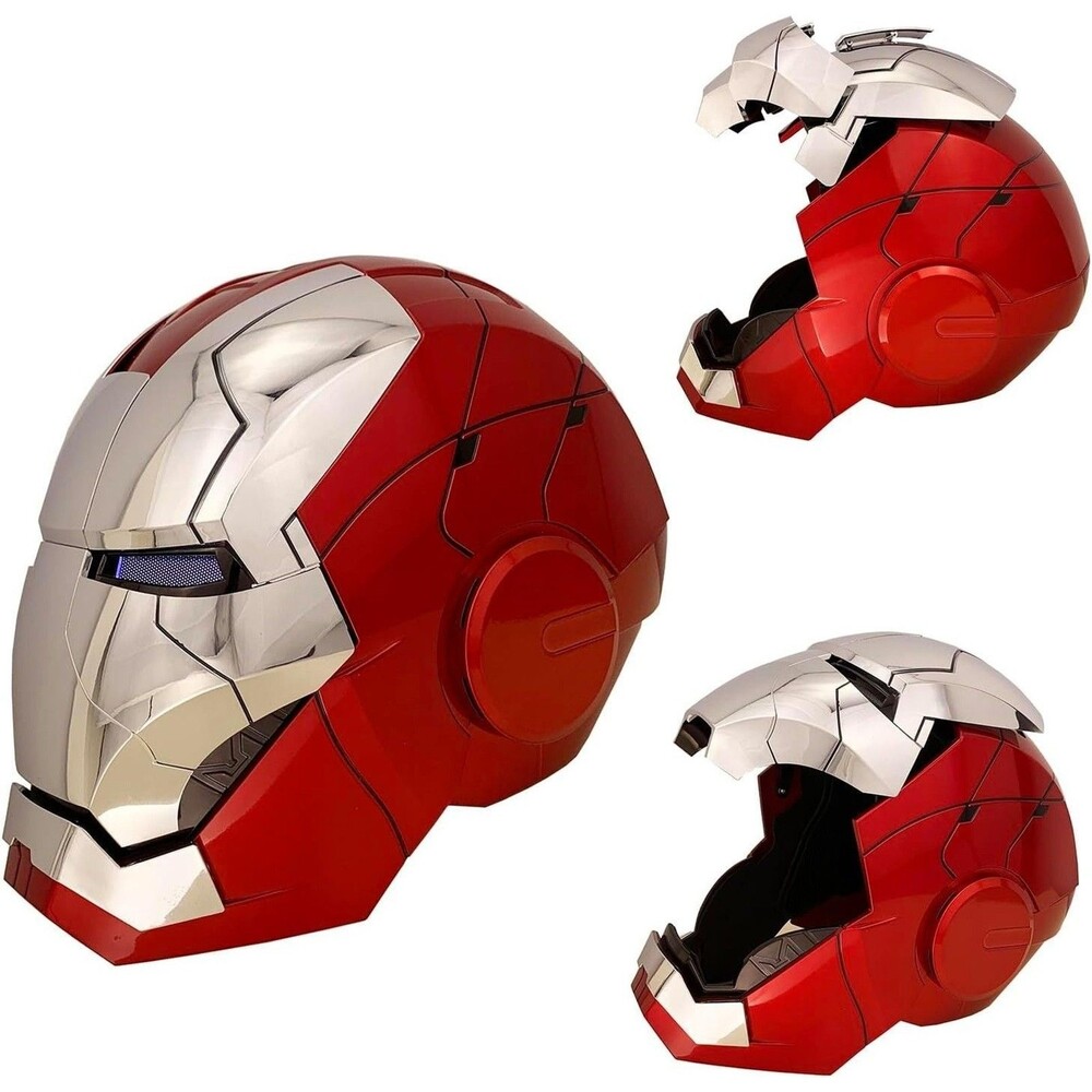 Ironman MK 5 1:1 Wearable Helmet Voice Touch Remote Control Sound Effects Silver